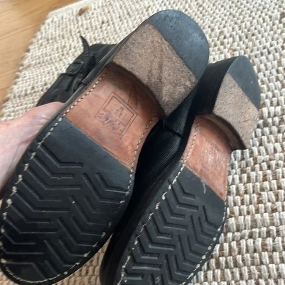 Frye Black Leather Ankle Boots - Picture 7 of 7